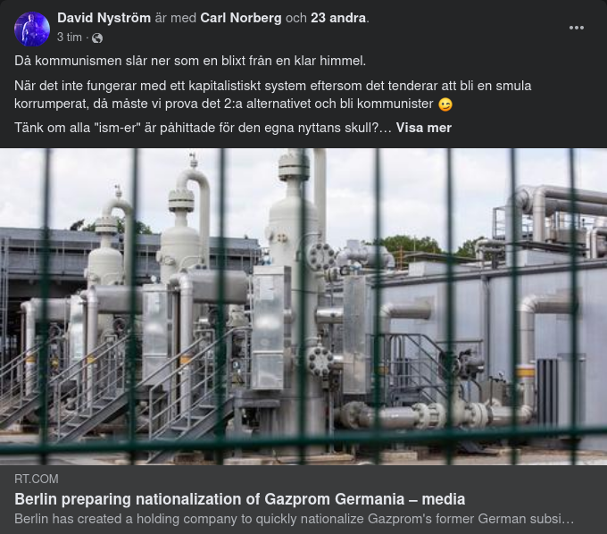 Gazprom Germania & Tysk Nationaliseringsförberedelse