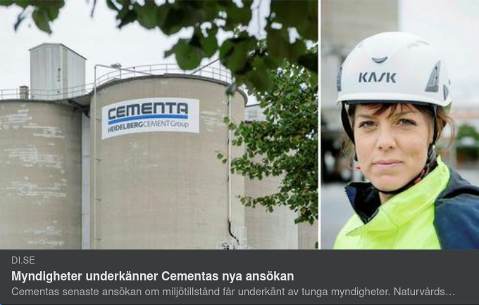 Struktursönderbrytande Underkännande Av Cementas Ansökan