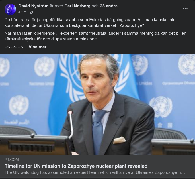 Tidslinjen För FN:s Uppdrag Till Kärnkraftverket I Zaporozhye