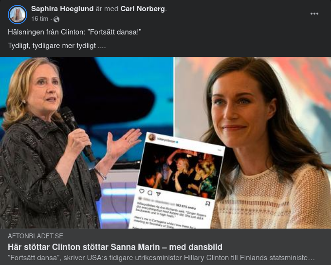 Dansande Hillary Stöttar Sannas Dansande