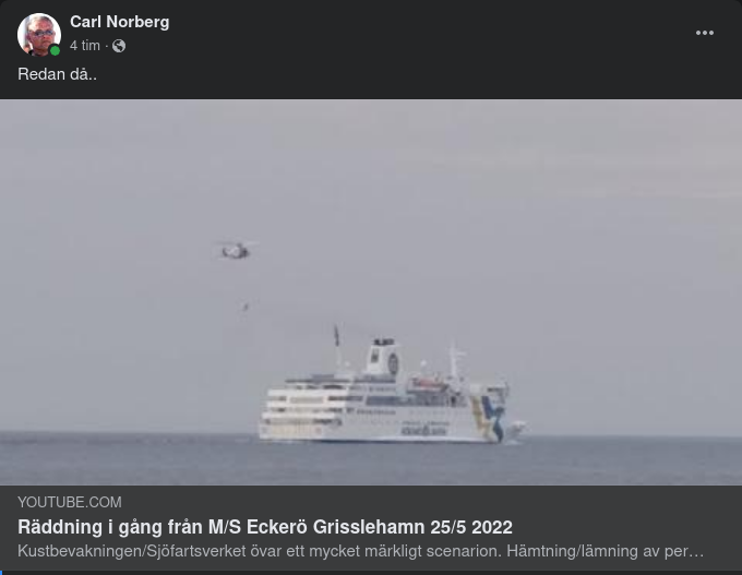 Färjeövning Från Maj