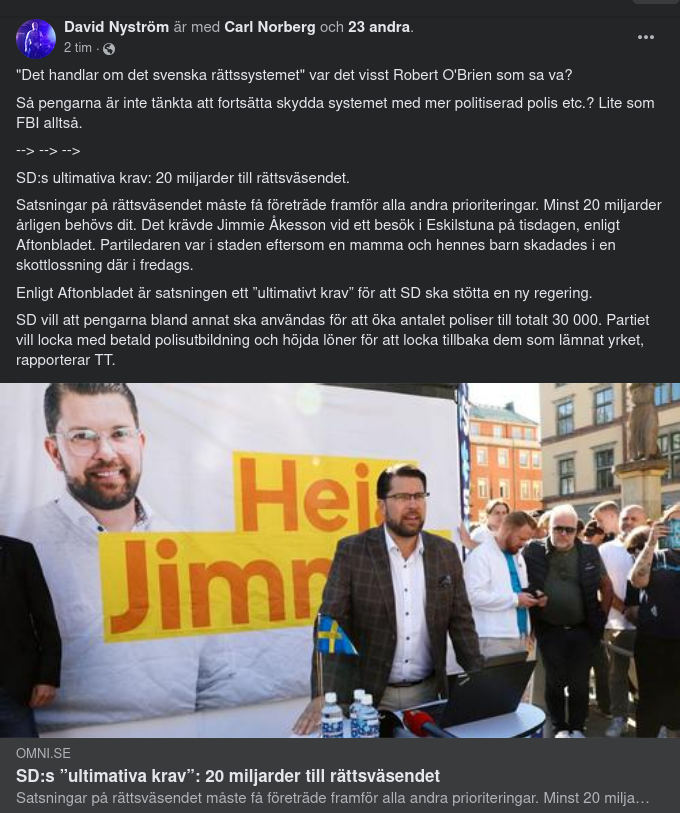 Jimpan Kräver Miljarder Till Rättsväsendet