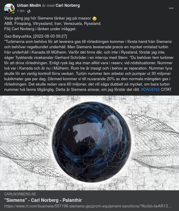 Siemens Turbinansvar