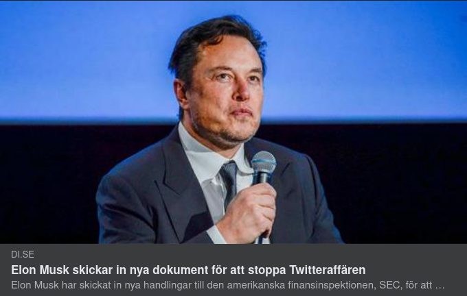 Nya Dokument Från Musk I Twitteraffären