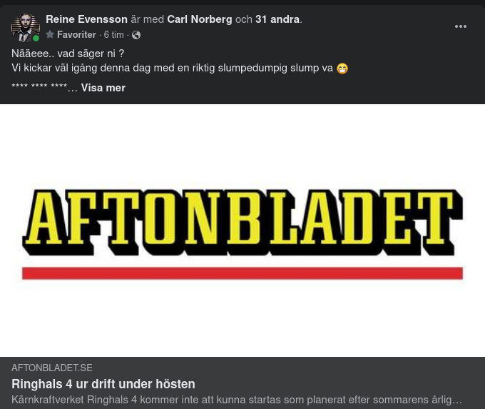 Stillastående Ringhals 4 I Höst