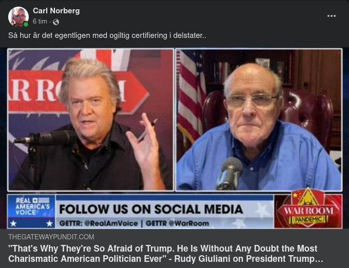 Bannon Föreslår Contingent Election