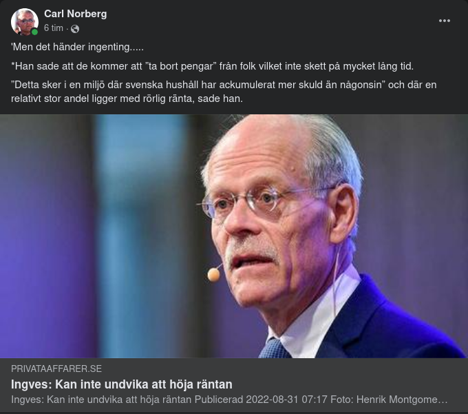 Ingevis Tänker Ta Bort Pengar