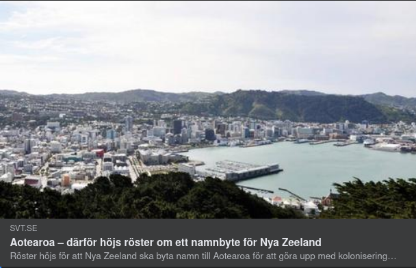 Från Nya Zeeland Till Aotearoa