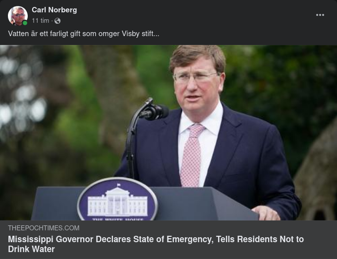 Odrickbart Vatten I Mississippi