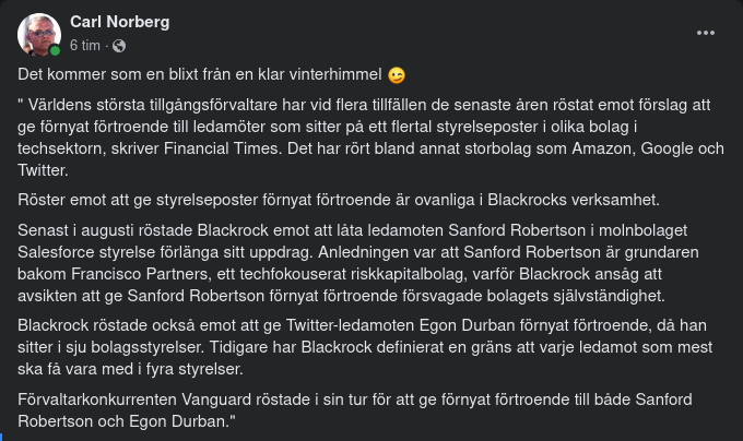 Styrelseledamöter Utan Förnyat Förtroende Från Blackrock