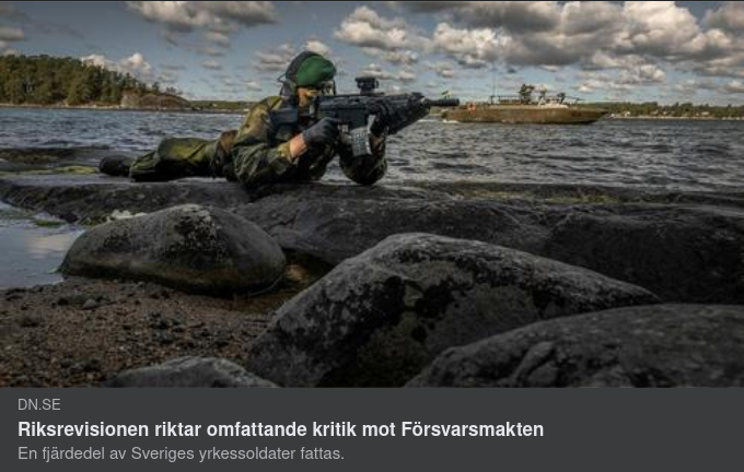 Omfattande Riksrevisionskritik Mot Försvarsmakten