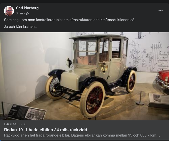 Tidig Elbilsräckvidd