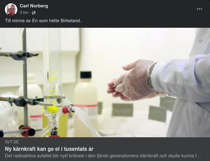 Kärnkraft För Tusentals Års Elproduktion