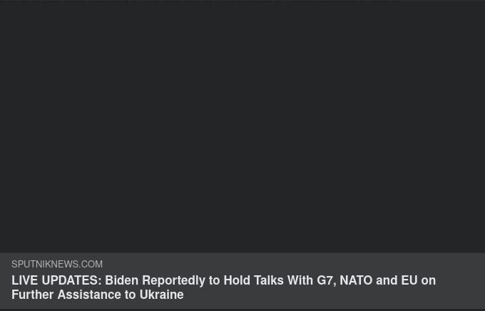 Biden Rapporteras Prata Om Mer Ukrainastöd Med G7, NATO & EU
