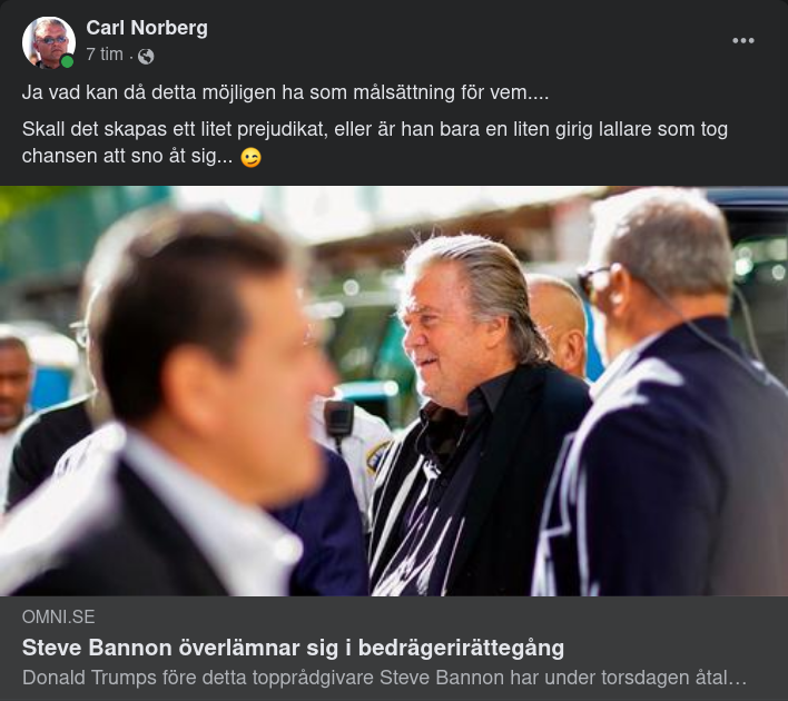 Bannon Överlämnar Sig I Bedrägerirättegång