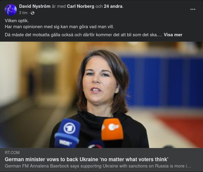 Tysklands Utrikesminister Backar Ukraina Oavsett Vad Väljarna Tänker