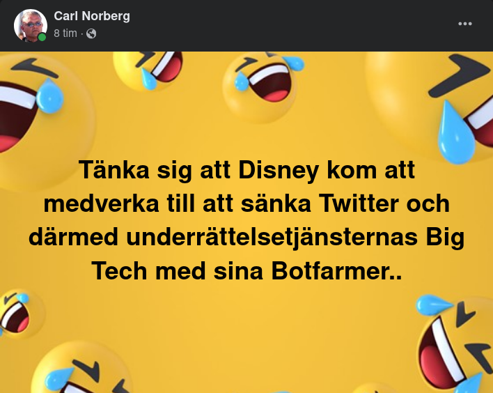 Twittersänkningsmedverkande Disney