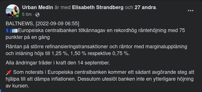 ECB Rekordhöjer Räntan