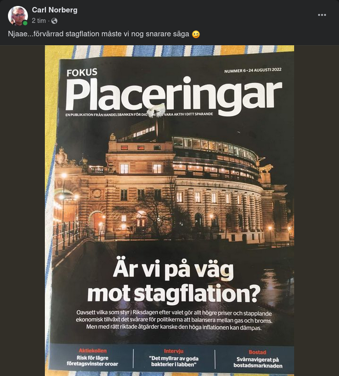 Från Stagflation Till Förvärrad Stagflation