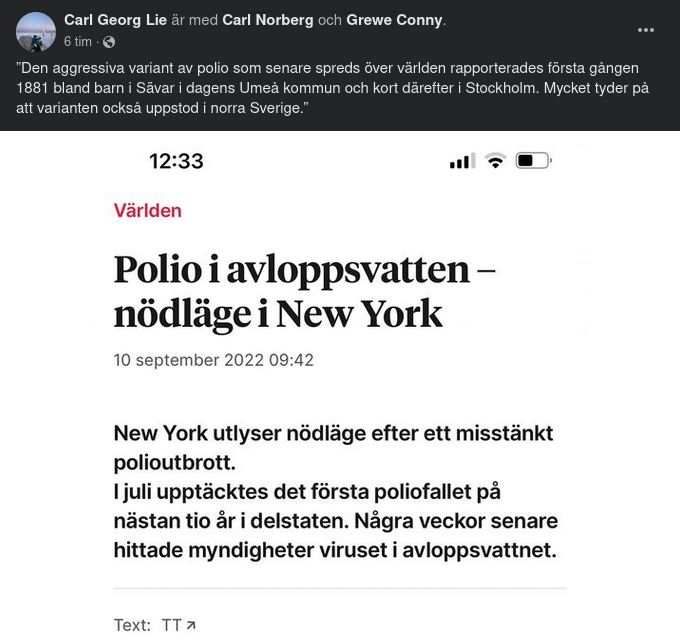 Polio I New Yorks Avloppsvatten