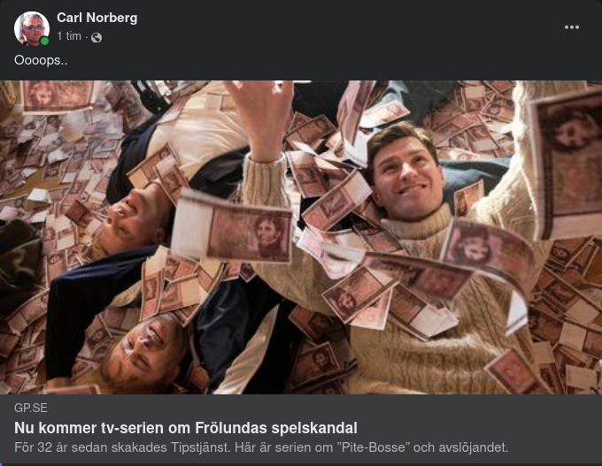 TV-Serie Om Frölundas 30 År Gamla Spelskandal