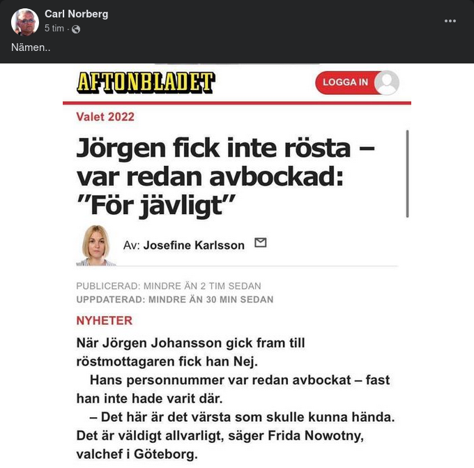 Redan Avbockad & Annat Valstrul