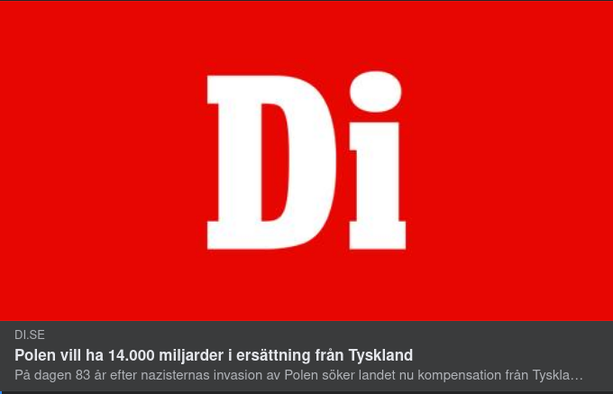 Polen Vill Ha 14'000 Miljarder Av Tyskland