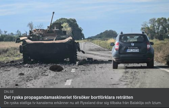 DN Försöker Bortförklara Rysk Reträtt Som Bortförklaring
