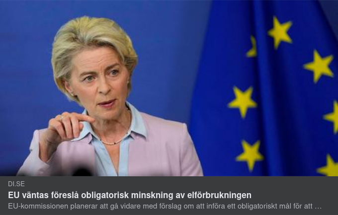 Obligatorisk Elförbrukningsminskning?..