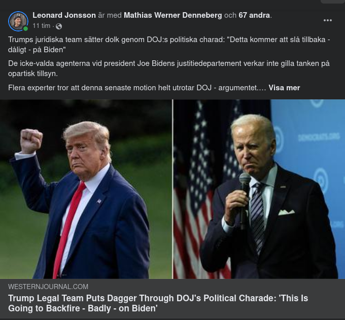 Mar-A-Lago Bakskjuter För Biden?..