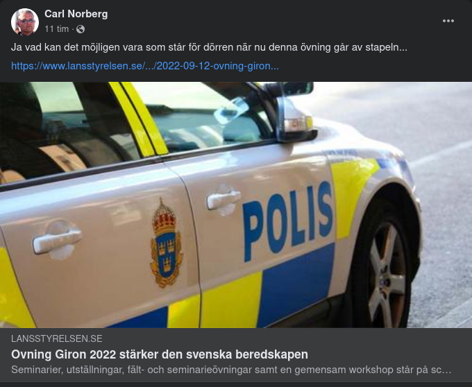 Nordlig Krisberedskapsövning