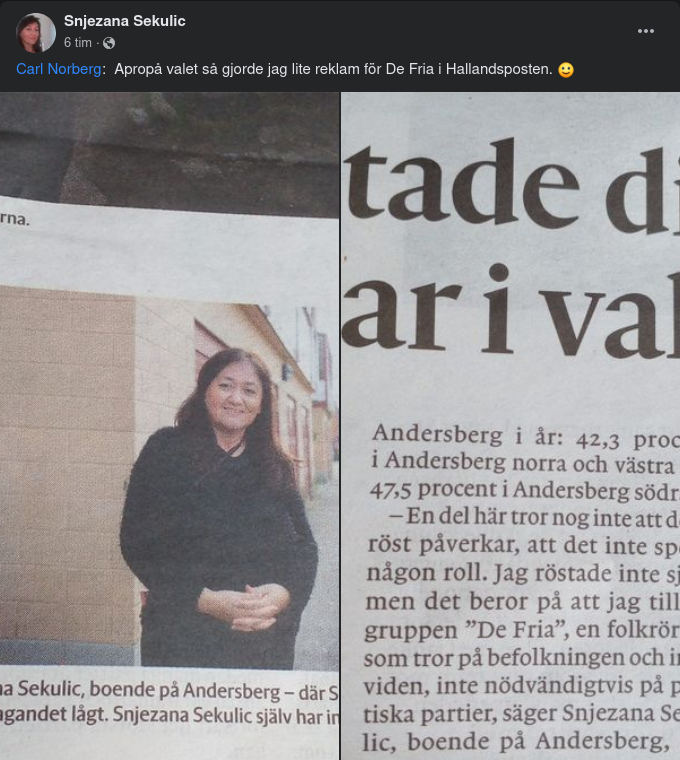 De Fria I Hallandsbladet