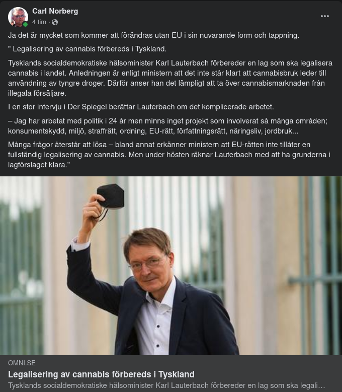 Cannabislegalisering Förbereds I Tyskland