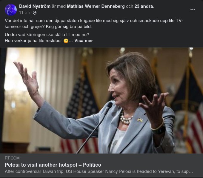 Pelosi Planerar Resa Till Armenien