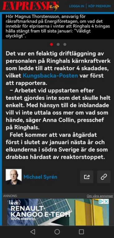 Ringhals & Den Mänskliga Faktorn