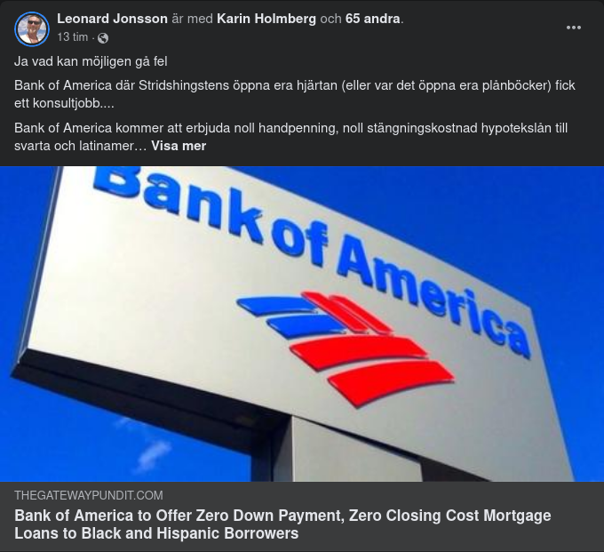 BoA Erbjuder Rasbaserade Lånemöjligheter