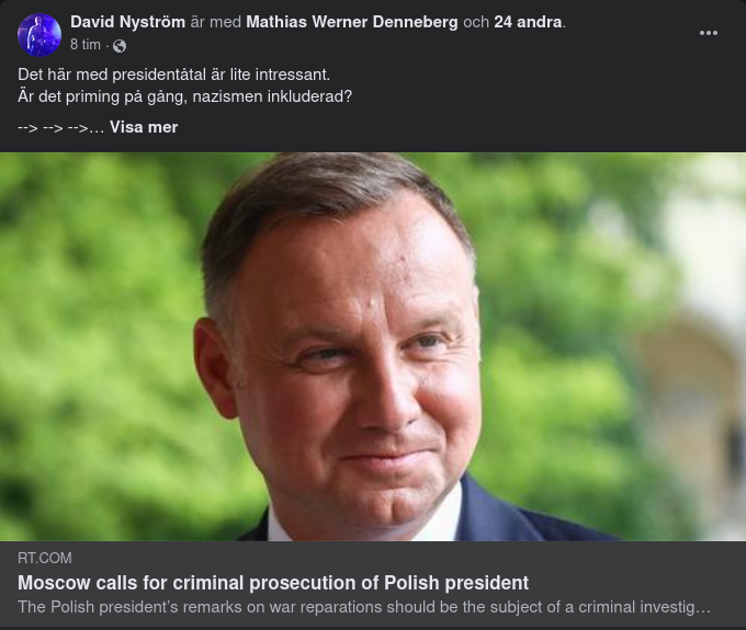 Ryssland Vill Åtala För Polska Krigsskadeståndskrav