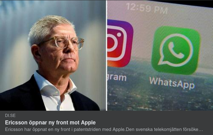 Ericsson & Apple - Patent & Licens