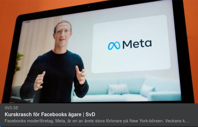 Kurskrasch För Meta