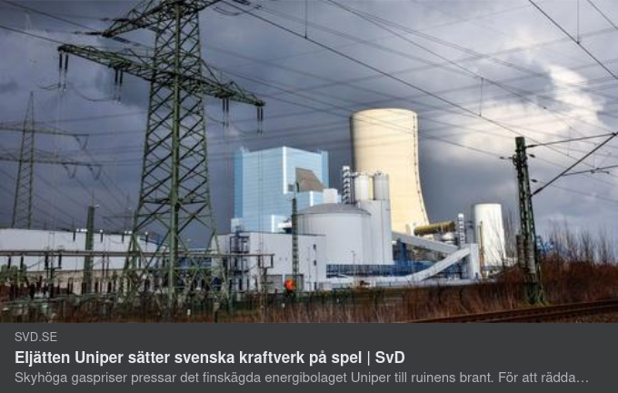 Uniper, Fortum & Tyska Staten