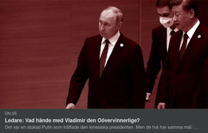 DN Undrar Över Vladimir Den Oövervinnelige