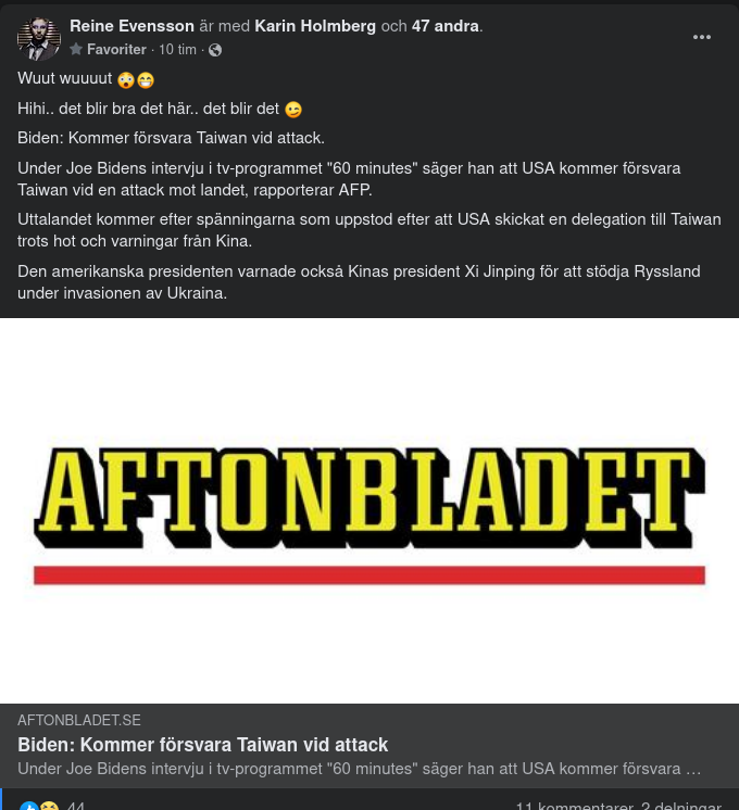 Underlivsporslinet Tänker Försvara Taiwan Vid Attack