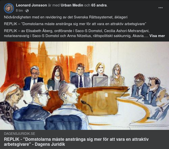 Arbetsmiljön På Svenska Domstolar