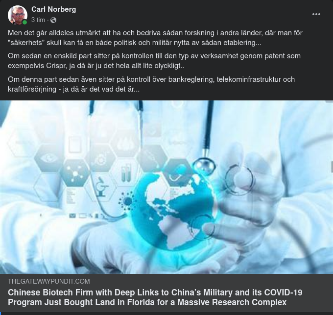 Biotechfirmor & Enskild Kontroll