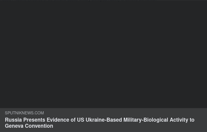 Ryska Bevis För US/Ukraina Biolabb