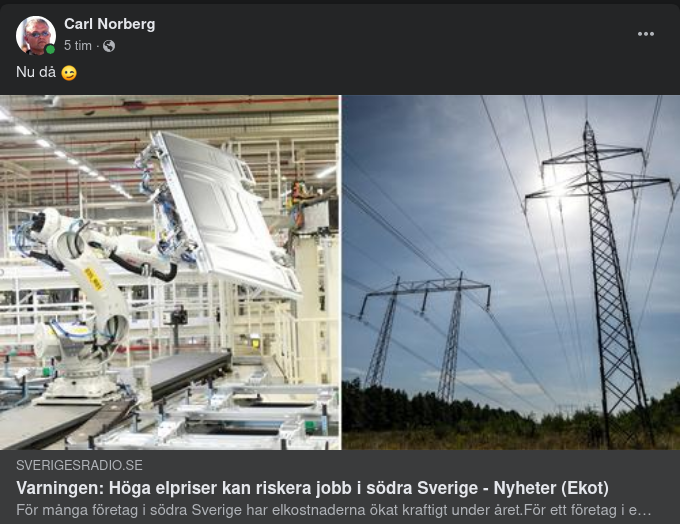 Jobbriskerande Elpriser I Syd