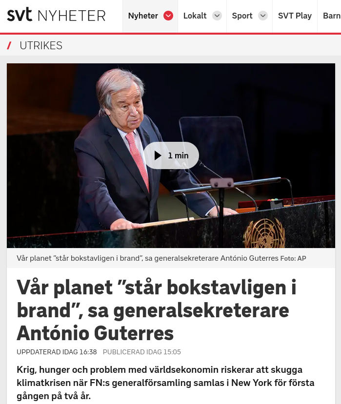 Klimat & Dess Konkurrenter Krig, Hunger & Världsekonomiproblem