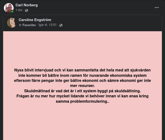 Sjukvårdsintervjuad Inom Ramen För Nuvarande Ekonomiska System