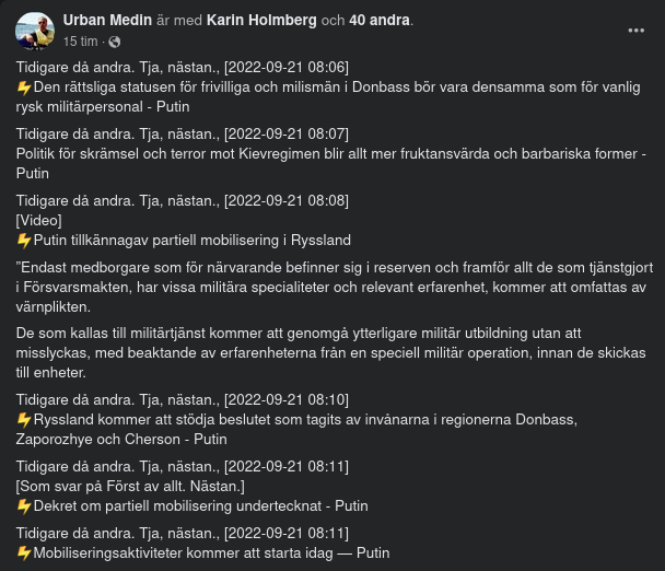 Putin, Donbass & Partiell Mobilisering I Ryssland