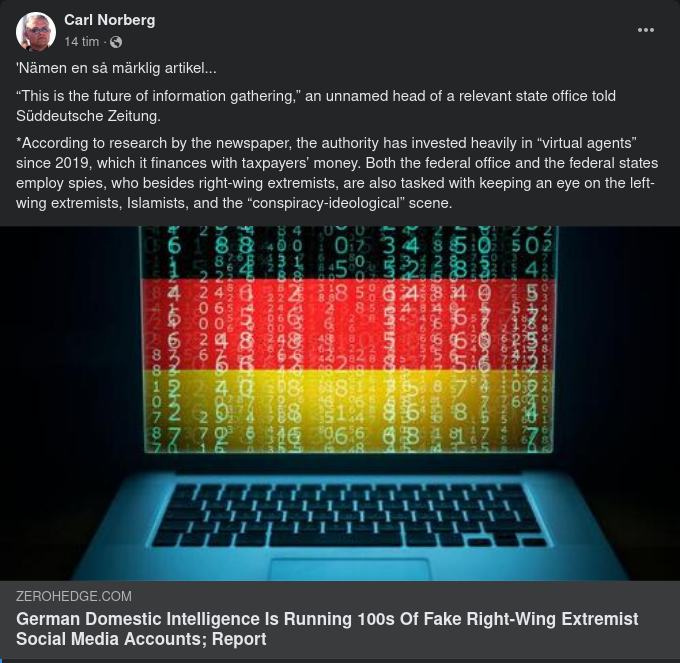 Tyska Underrättelsetjänst & Falska Konton